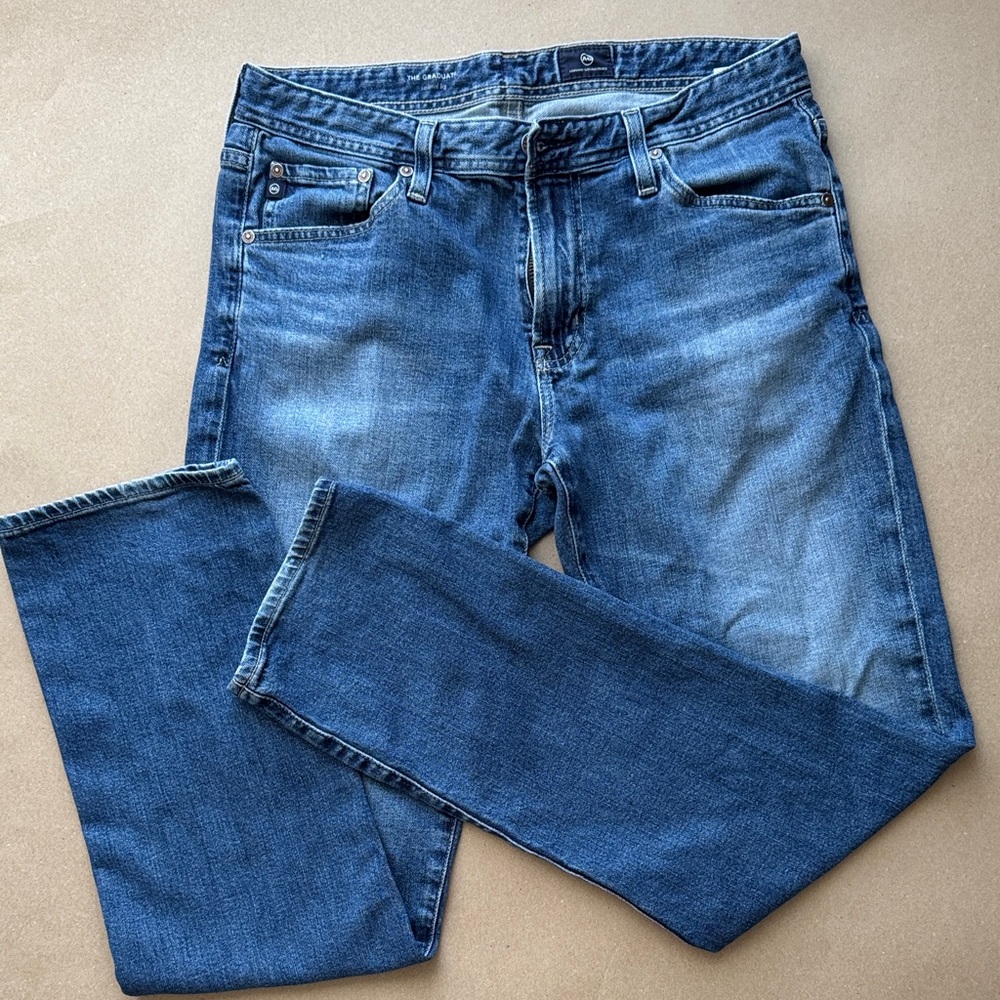 Ag Adriano Goldschmied Men's Slim Jeans Blue The Graduate tailored leg sz 32x32
